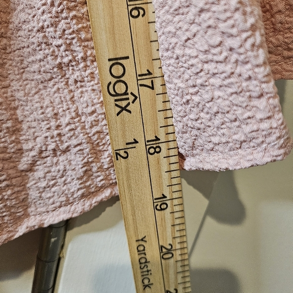 BloomChic Powder Pink Babydoll Tiered V-Neck Ruffle Peplum Above Knee Dress 16 - Picture 8 of 12